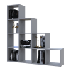Regalsystem Doros Step 4x4 Grau offen 136,2x28,8x140,7 (41516179)