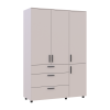 Kleiderschrank Doros Thorn Kaschmir 3 Türen 3 Schubladen Böden 135x51,6x200 (44900498)