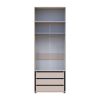 Kleiderschrank mit Schubladen und Aufsatz Doros Kasper Kaschmir 2 Türen 90x48x245 (42005538)