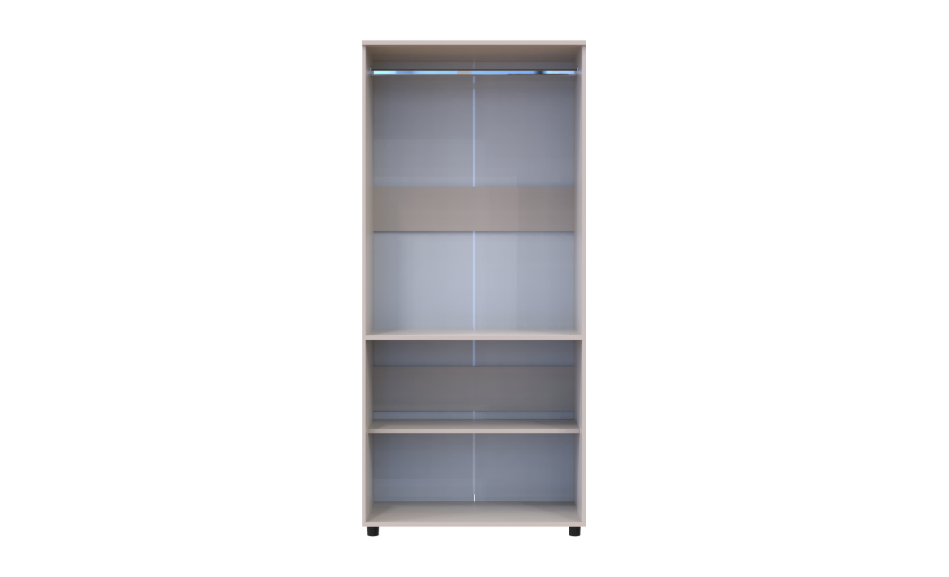 Kleiderschrank Doros Thorn Kaschmir 2 Türen Kleiderstange 90x51,6x200 (44900447)