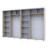 Kleiderschrank Doros Sigma Slim Schiebetüren Kaschmir 2+2 Türen 330x45x214.4 (42005612)