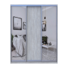 Kleiderschrank Doros City Light Natti Luc Schiebetüren mit Spiegel 180x60x225 (80736520)