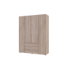 Kleiderschrank Doros Gelar mit Drehtüren Sonoma Eiche 4 Türen 155x49,5x203,4 (80397560)