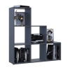 Regalsystem Doros Step 3x3 Graphitgrau offen 102,6x28,8x106,1 (41516162)