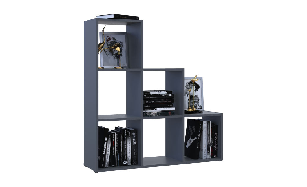 Regalsystem Doros Step 3x3 Graphitgrau offen 102,6x28,8x106,1 (41516162)