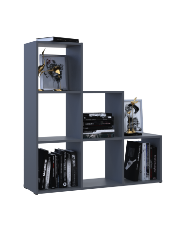 Regalsystem Doros Step 3x3 Graphitgrau offen 102,6x28,8x106,1 (41516162)