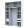 Schubladenblock für Kleiderschrank Doros G-Caiser Weiß 44,8x42x33,6 (80736208)