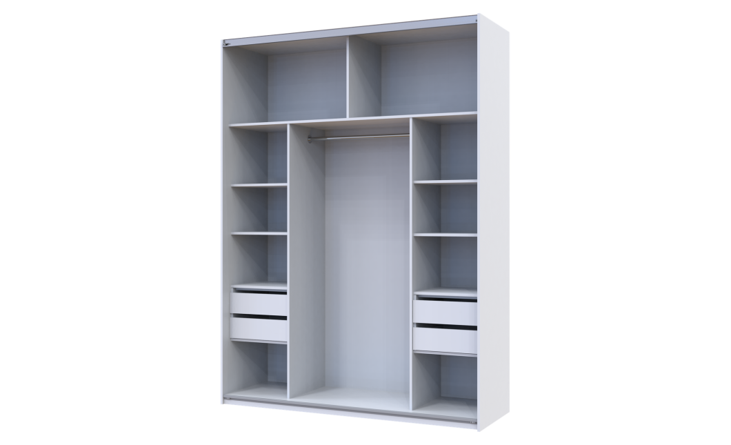 Schubladenblock für Kleiderschrank Doros G-Caiser Weiß 44,8x42x33,6 (80736208)