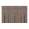 Kleiderschrank mit Schubladen, Regalen und Aufsatz Doros Kasper Cremona Cannolo 3+2+3 Türen 360x48x245 (42005745)
