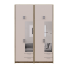 Kleiderschrank mit Spiegel und hohem Aufsatz Doros Rondi Artisan Eiche/Kaschmir 2+2 Türen 164x52x260 (42005677)
