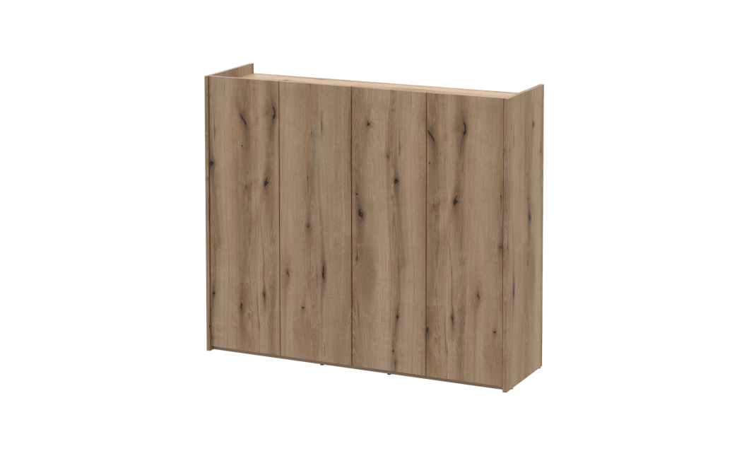 Kommode Doros Kassel Ewok Eiche 4 Türen 128x40x110 (41516214)