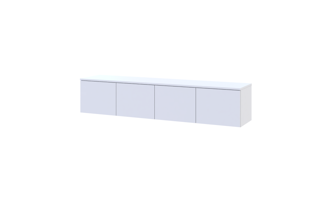 TV-Board Doros Levia Weiß 4 Türen 160x35x33 (41516091)
