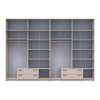 Kleiderschrank mit Aufsatz Doros Rondi Kaschmir 4+4 Türen 320x52x236 (42005638)