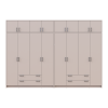 Kleiderschrank mit Aufsatz Doros Rondi Kaschmir 4+4 Türen 320x52x236 (42005638)