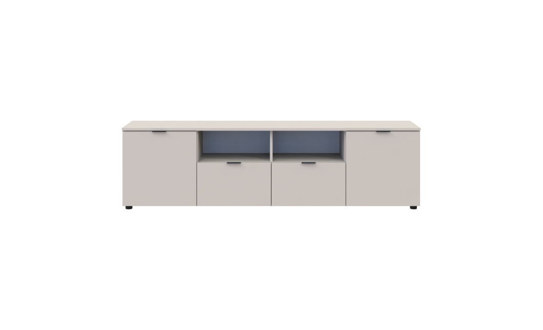 Kommode Doros Ron 4 Kaschmir 2 Türen 2 Schubladen 180x38x50 (41516046)