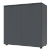 Kommode Doros Ron 3 Graphitgrau 2 Türen 80x38x81 (41516002)