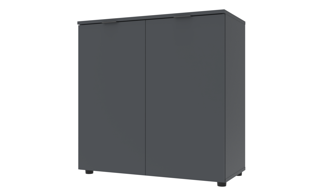 Kommode Doros Ron 3 Graphitgrau 2 Türen 80x38x81 (41516002)