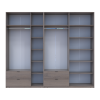 Kleiderschrank Doros Lukas Cannolo / Cannolo 3+4 Türen 280x50x240 (42005244)