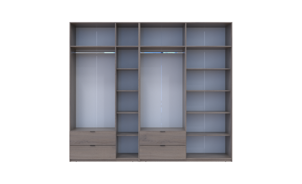 Kleiderschrank Doros Lukas Cannolo / Cannolo 3+4 Türen 280x50x240 (42005244)