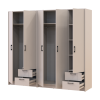 Kleiderschrank Doros Rondi Kaschmir 2+3 Türen 203x52x195 (42005618)