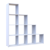 Regalsystem Doros Step 4x4 Weiß offen 136,2x28,8x140,7 (41516166)