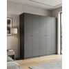 Kleiderschrank-Set Doros Promo Anthrazit 2+3 Türen 225x48x204 (42005335)