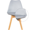 Stuhl Doros Bin Grau 49x43x84 (84110003)