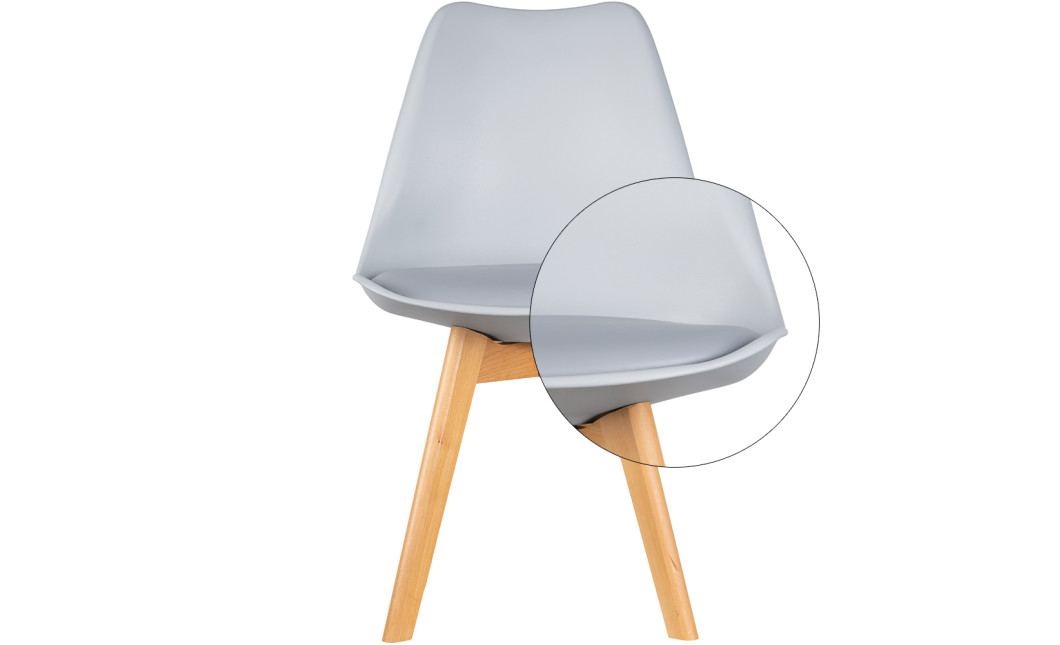 Stuhl Doros Bin Grau 49x43x84 (84110003)