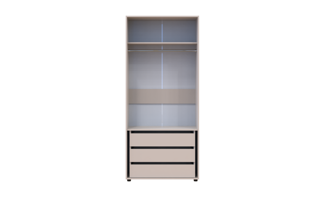 Kleiderschrank mit Schubladen Doros Kasper Kaschmir 2 Türen 90x48x204 (42005532)