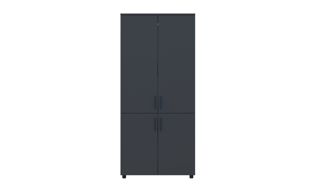 Kleiderschrank Doros Thorn Anthrazit 2 Türen Kleiderstange 90x51,6x200 (44900443)