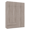 Kleiderschrank Doros Lukas mit Drehtüren Sonoma Eiche 180x50x250 (80737731)