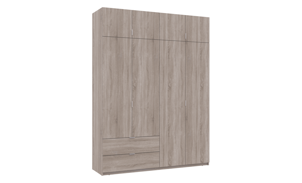 Kleiderschrank Doros Lukas mit Drehtüren Sonoma Eiche 180x50x250 (80737731)