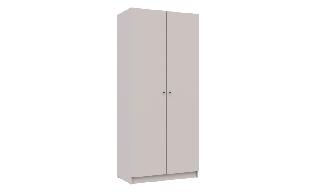 Kleiderschrank Doros Promo mit Drehtüren Kaschmir 2 Türen 90x48x204 (80737668)
