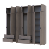 Kleiderschrank Doros Lukas Cannolo / Cannolo 3+4 Türen 280x50x240 (42005244)