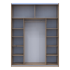 Kleiderschrank Doros G-Caiser Schiebetüren Ewok Eiche 2 Türen 180x60x240 (80737748)