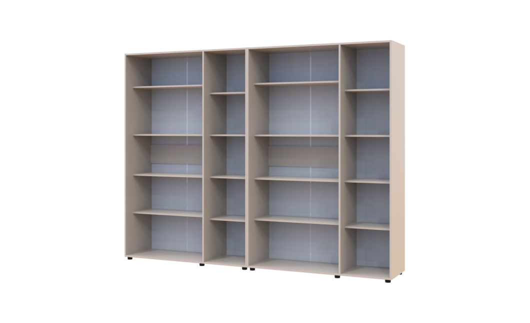 Kleiderschrank mit Regalen Doros Kasper Kaschmir 3+3 Türen 270x48x204 (42005570)