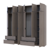 Kleiderschrank Doros Lukas Cannolo / Cannolo 3+3 Türen 255x50x240 (42005242)