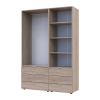 Kleiderschrank Doros Gelar Sonoma Eiche 2 Türen Säulenschrank 137,5x49,5x203,4 (42005180)