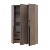 Kleiderschrank mit Schubladen Doros Kasper Cremona Cannolo 3 Türen 135x48x204 (42005560)