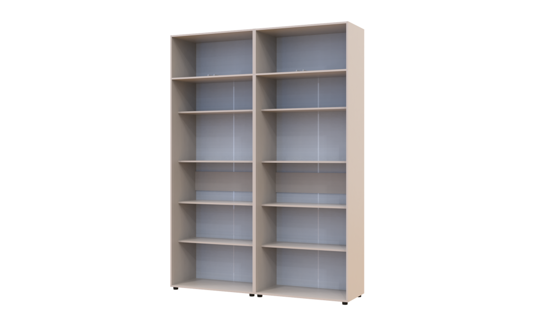 Kleiderschrank mit Regalen und Aufsatz Doros Kasper Kaschmir 2+2 Türen 180x48x245 (42005540)