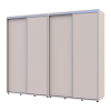 Kleiderschrank Doros Sigma Slim Schiebetüren Kaschmir 2+2 Türen 260x60x214.4 (42005599)