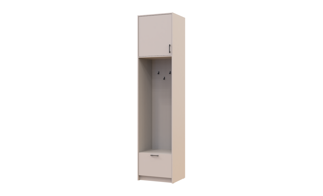 Offenes Regal Doros Rondi mit hohem Aufsatz Kaschmir 60x52x260 (42005390)
