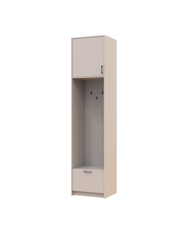 Offenes Regal Doros Rondi mit hohem Aufsatz Kaschmir 60x52x260 (42005390)