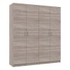 Kleiderschrank Doros Promo Set mit Böden Sonoma Eiche 2+2 Türen 180x48x204 (44900287)
