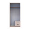 Kleiderschrank Doros Rondi mit Drehtüren Kaschmir 2 Türen 82x52x195 (80738467)