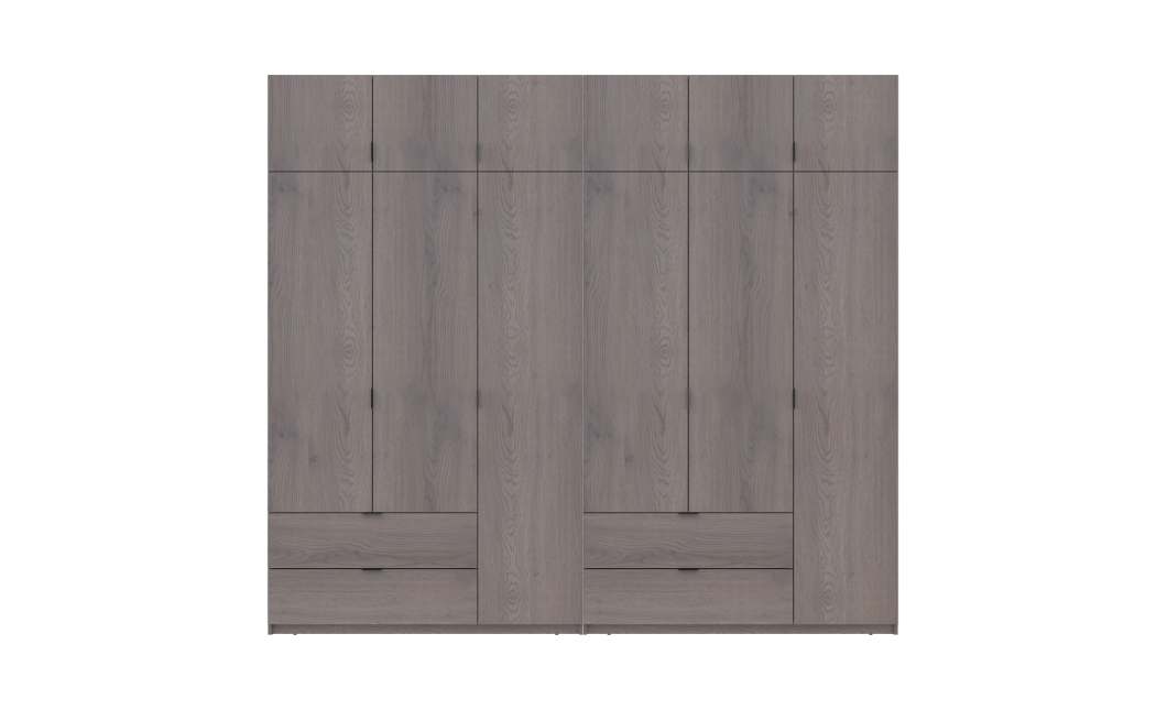 Kleiderschrank Doros Lukas Cannolo / Cannolo 3+3 Türen 270x50x240 (42005243)