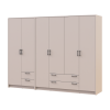 Kleiderschrank Doros Rondi Kaschmir 2+4 Türen 242x52x195 (42005620)