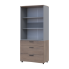 Kleiderschrank Doros Thorn Cremona Cannolo/Grau 2 Türen 3 Schubladen Böden 90x51,6x200 (44900458)