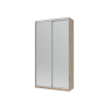 Kleiderschrank Doros City Light Schiebetüren Sonoma Eiche mit Spiegel 120x60x225 (42002036)