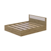Bett Doros Rondi Doppelbett Eiche Artisan/Kaschmir 160x200 (44900531)